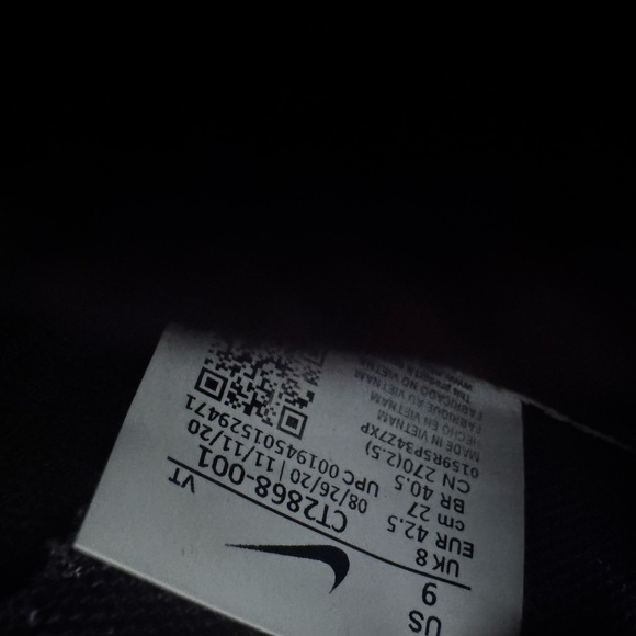 Nike Air Max Plus in Black, White, and Orange - Picture 6 of 6